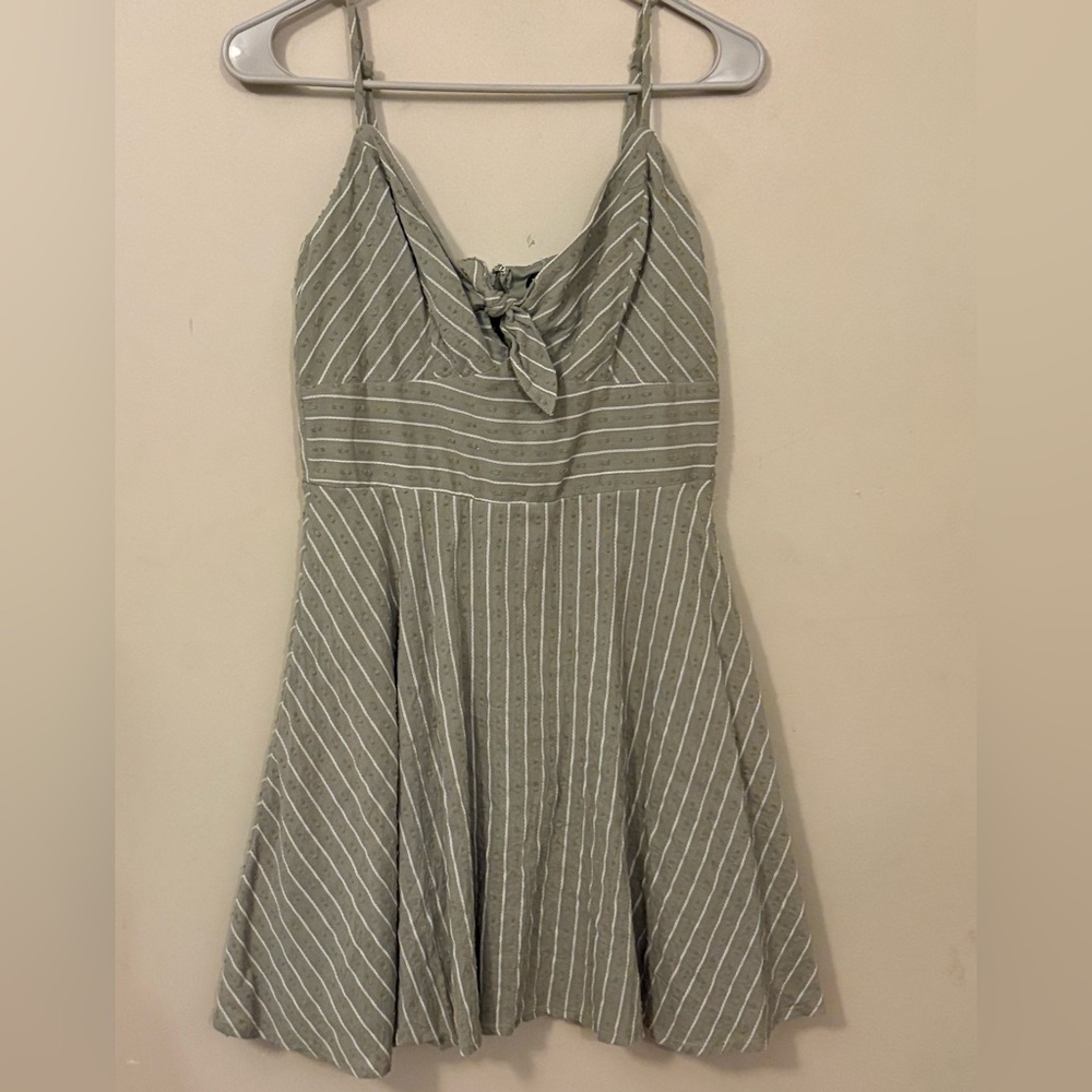 Trixxi Gray Cowl Neck Sleeveless Sundress
